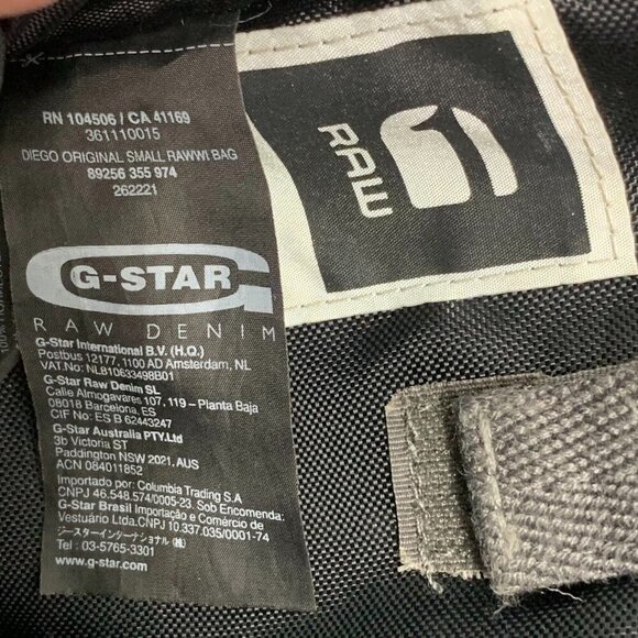 G-STar Raw Adults Diego‎ Original Zipper Pocket Adjustable Star Bag - Picture 9 of 14